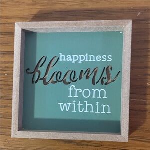 Green and Brown Inspirational Shadow Box